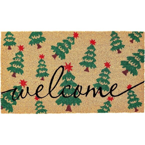 Other - 17" X 30" Merry Christmas Coco Coir Welcome Door Mat With Heavy Duty Backing